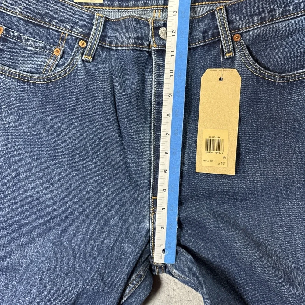 Levi's 550 Relaxed Fit Blue 100% Cotton Denim Jeans Men's 40X30 NWT